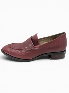 Yuko Imanishi burgandy wine loafers rubber soles